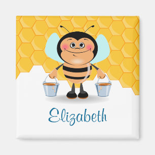 Imán Abeja de la burbuja de la Personalizado con cubos 