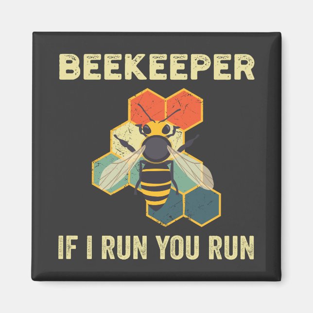 Imán Abeja divertida Bee Honeycomb (Frente)