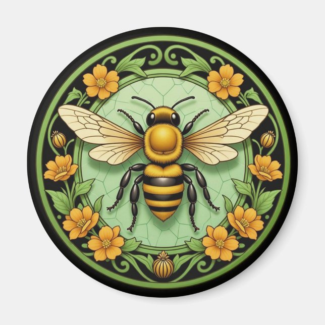 Imán Abeja Melífera Nouveau (Frente)
