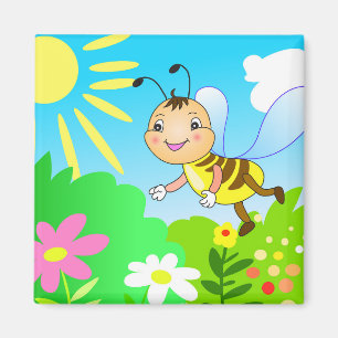Imán abeja personalizado divertida