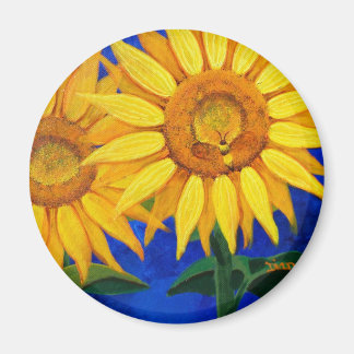 Imán Abeja y girasol