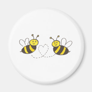Imán Abejas con corazón
