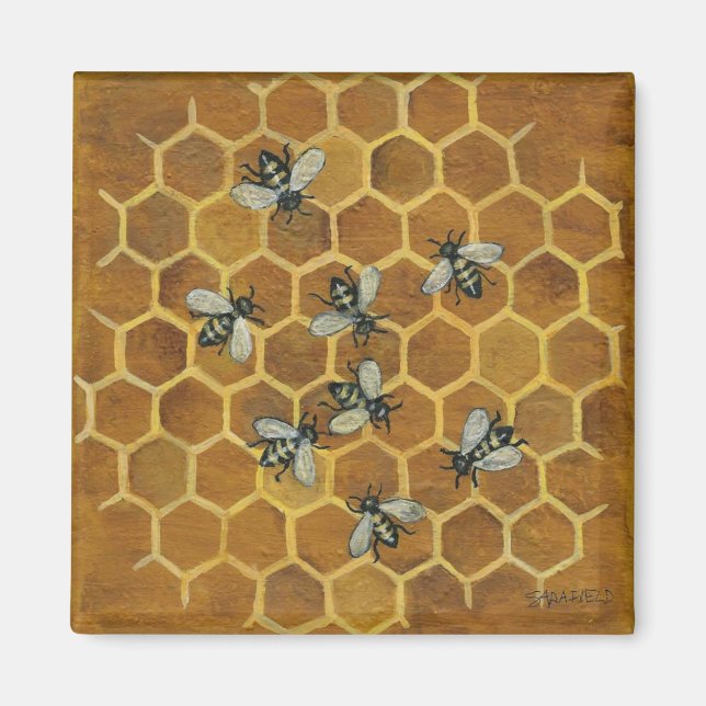 Imán Abejas de miel (Frente)