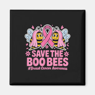 Imán Abejas divertidas Fantasma Boo Cáncer de Mama Pink