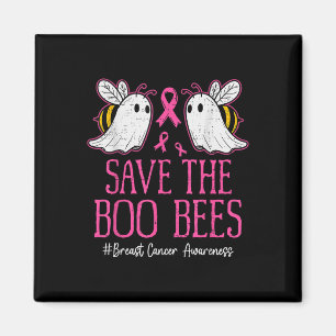 Imán Abejas divertidas Fantasma Boo Cáncer de Mama Pink
