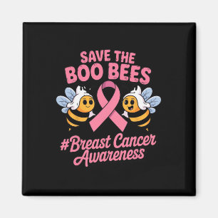 Imán Abejas divertidas Fantasma Boo Cáncer de Mama Pink