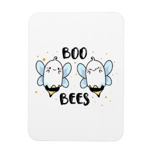 Imán Abejas fantasma lindas - Halloween divertido en bl