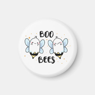 Imán Abejas fantasma lindas - Halloween divertido en bl