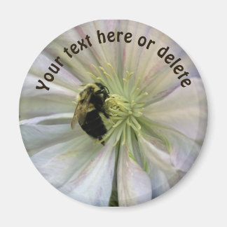 Imán Abejorro En Flor De Clemátide Personalizado