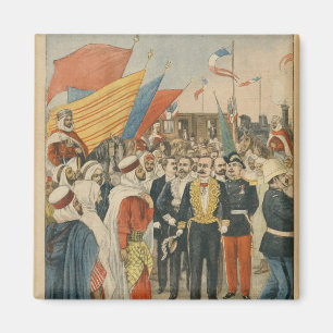 Imán Abertura del ferrocarril de Saida en Argelia