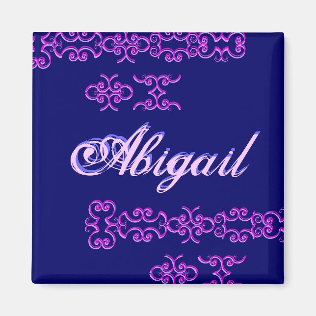 Imán Abigail Designer Name I Magnet (Frente)
