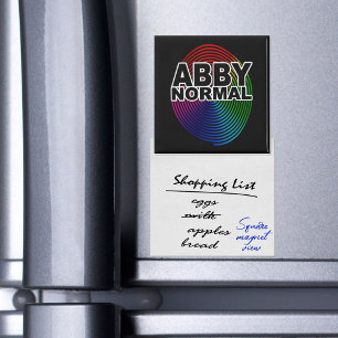 Imán Abnormal Abby Normal Colorida Espiral Warped Loco