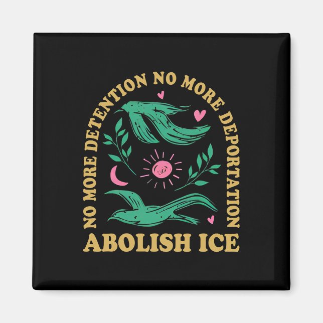 Imán Abolición De La Protesta De Retro De Hielo Y Resis (Frente)
