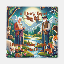 Imán Abordar el viaje: un tributo eterno al envejecimie