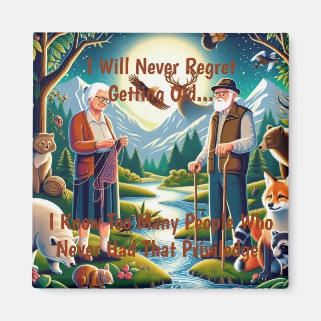 Imán Abordar el viaje: un tributo eterno al envejecimie (Frente)