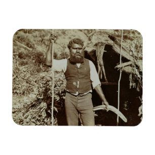 Imán Aborigen con un bumerán, c.1860s (foto de la