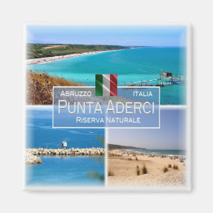 Imán ABR005 PUNTA ADERCI - Abruzzo - Italia - Fridge