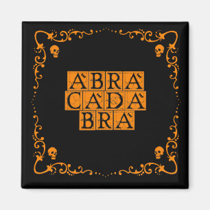 Imán Abracadabra Magic Word 2 Pulgadas Magnet cuadrado