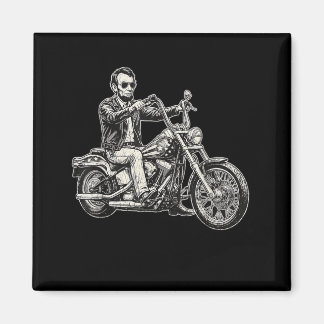Imán Abraham Abe Lincoln Motocicleta Motociclista Ameri
