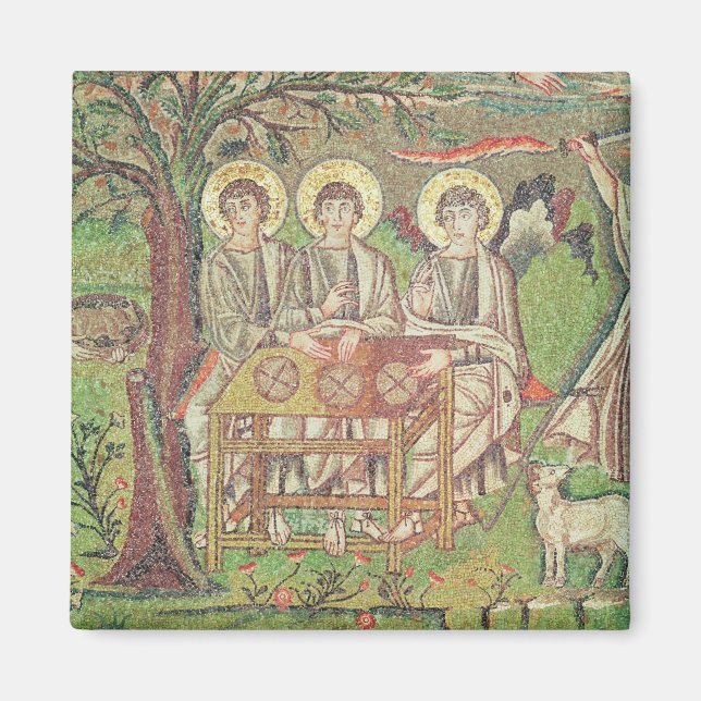 Imán Abraham con los ángeles (mosaico) (Frente)