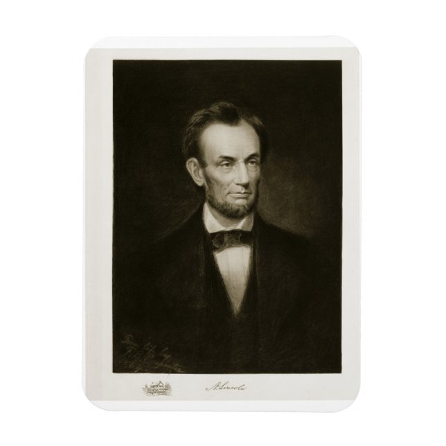 Imán Abraham Lincoln, 16º presidente de Estados Unidos (Vertical)