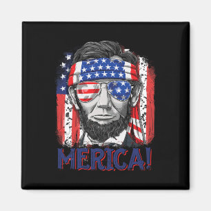 Imán Abraham Lincoln 4 De Julio Merica Hombres Mujeres 