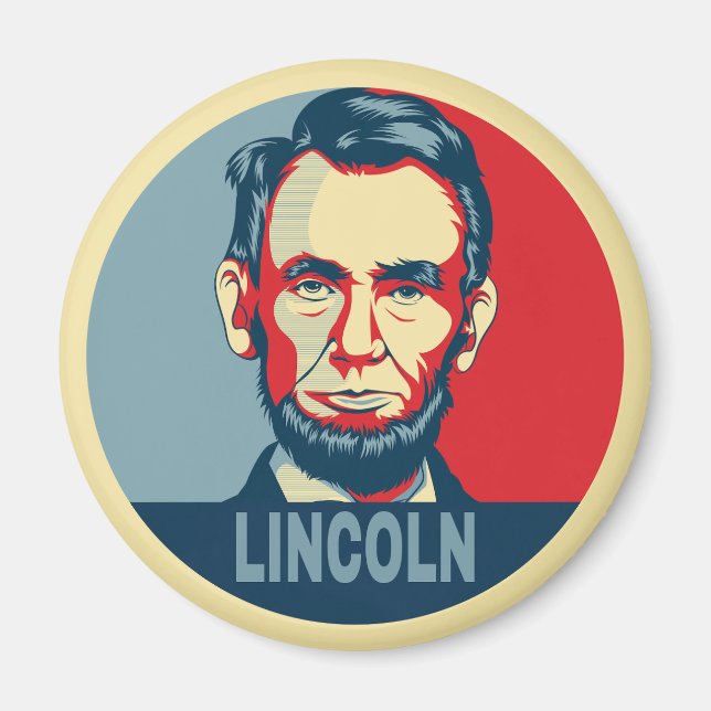 Imán Abraham Lincoln Estilo de esperanza del presidente (Frente)