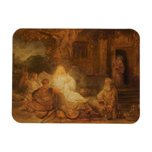 Imán Abraham recibe los tres ángeles, 1646 (aceite en