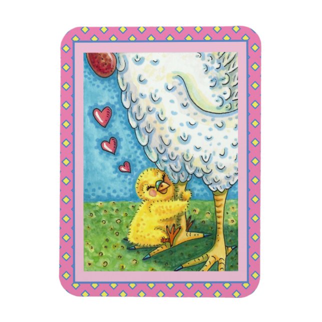 IMÁN ABRAZA A TU MOMMA, CUTE CHICK AMA A LA MADRE HASTA (Vertical)