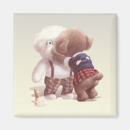 Imán Abrazo de perros pequeños