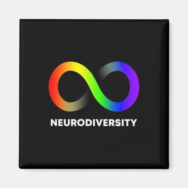 Imán Abrazo Neurodiversidad Autismo Adhd Asd Infinity R (Frente)