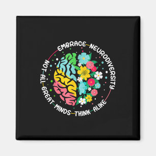 Imán Abrazo Neurodiversidad Autismo cerebral Conciencia
