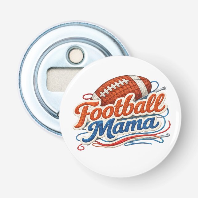 Imán abrebotellas de Fútbol Mama (Anverso)