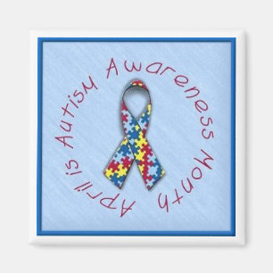 Imán "Abril es mes de la conciencia del autismo "