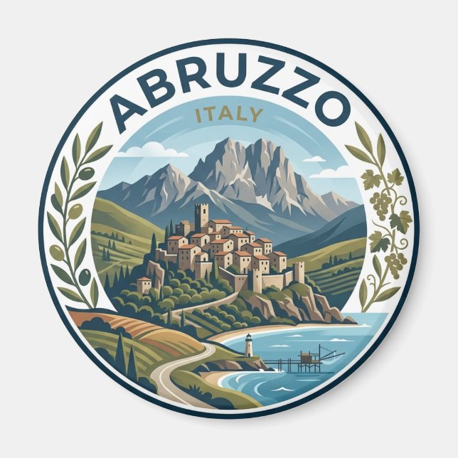 Imán Abruzzo Italia (Frente)