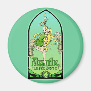 Imán Absinthe Art Nouveau