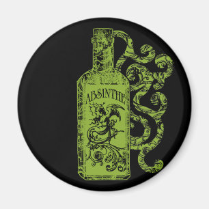 Imán Absinthe Bottle Swirls