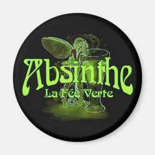 Imán Absinthe La Fee Verte Hada Con Vidrio
