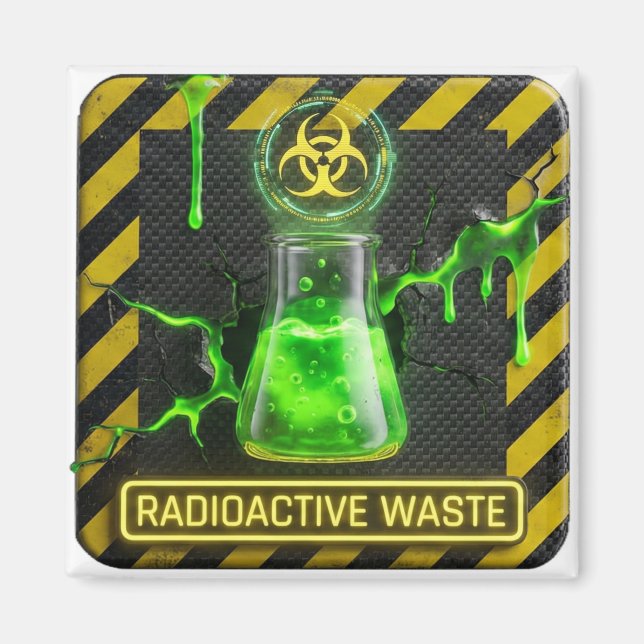 Imán Absinthe Residuos Radiactivos (Frente)