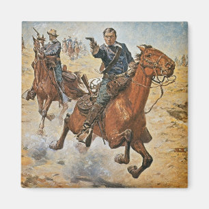 Imán Absolutamente seguro: un soldado de caballería de