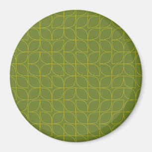 Imán Absorción de hojas verdes, frescas, modernas y jug