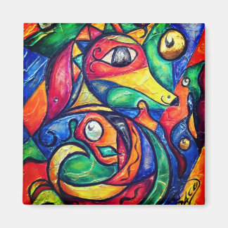 Imán Abstracción de caballito de mar