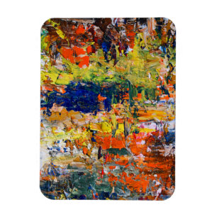 Imán Abstracción espontánea - Texturas de pintura de ac