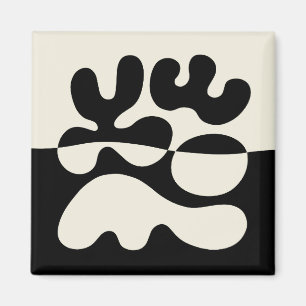 Imán Abstracción orgánica moderna de mediados del siglo