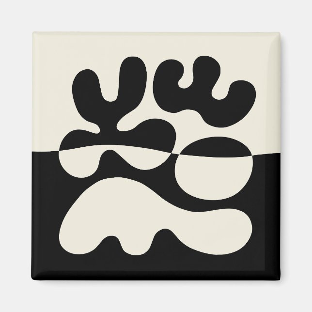 Imán Abstracción orgánica moderna de mediados del siglo (Frente)