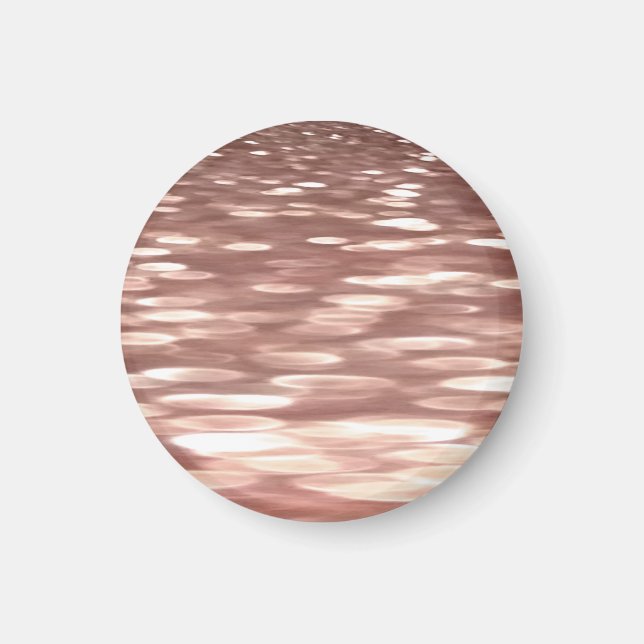 Imán Abstract #3: Copper Rose Gold shimmer (Frente)