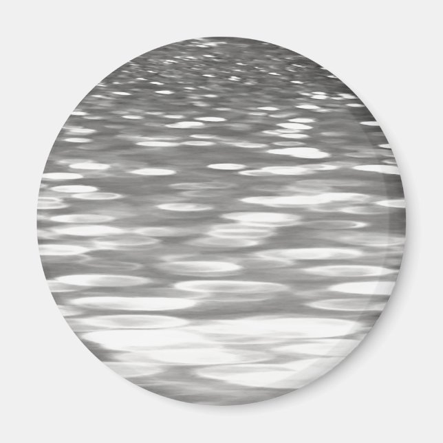 Imán Abstract #3: Silver grey shimmer (Frente)