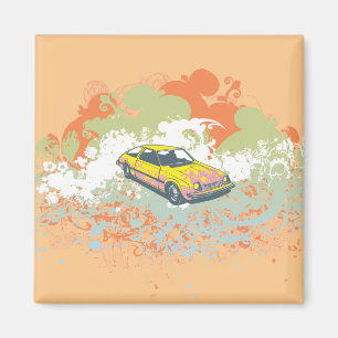 Imán Abstract Car
