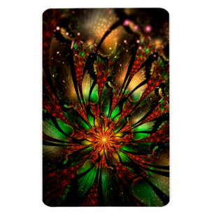 Imán Abstract fractal flower design. 