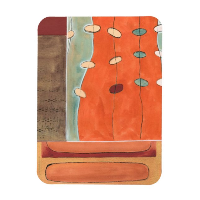 Imán Abstract Parade of Eggs por Erica J Vess (Vertical)